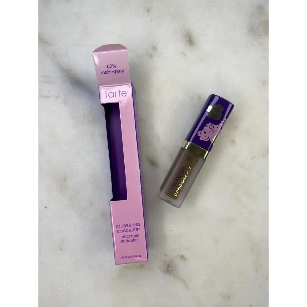 Tarte Creaseless Concealer Mini Travel Size .035oz NEW SEALED Shade 60N Mahogany